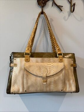 Spencer & Rutherford LE 208/500 Handbag Unique Shimmering Leather & Snakeskin